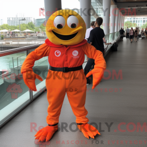 Orange Crab Cakes mascot...