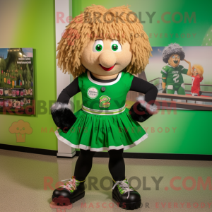 Olive Irish Dancer mascot...