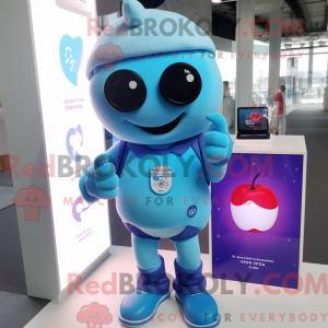 Sky Blue Raspberry mascot...