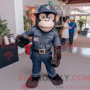 Navy chimpanse maskot...