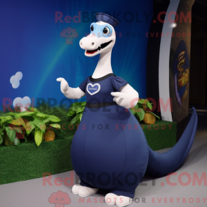 Navy Brachiosaurus maskot...