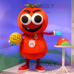 Tomatmaskotkostyme kledd...