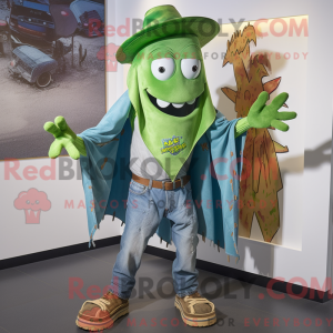 Grøn Gulasch maskot kostume...