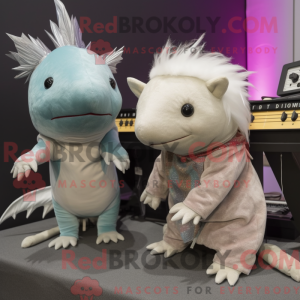 Silver Axolotls mascot...