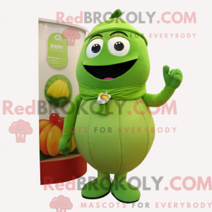 Lime Green Pepper mascot...