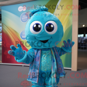 Turquoise Momentum mascot...