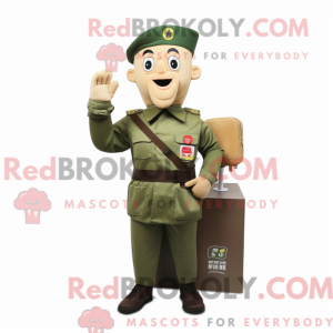 Army Soldier mascot costume...