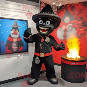 Black Fire Eater mascot...