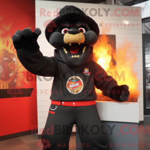 Black Fire Eater maskot...