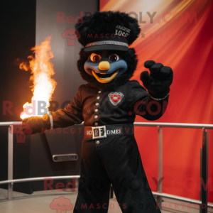 Black Fire Eater mascot...