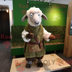 Olivenfår maskot kostume...