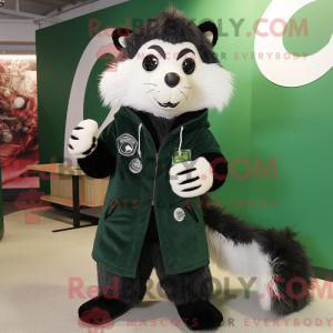 Forest Green Skunk mascot...