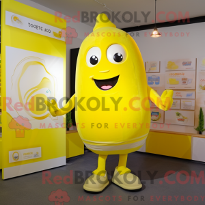Lemon Yellow Aglet mascot...
