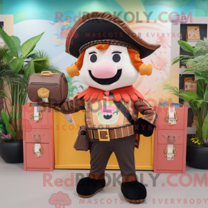 Peach Pirate maskot kostume...