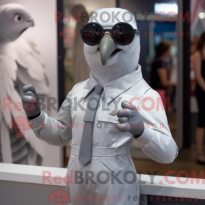 Sølvdue maskot kostume...