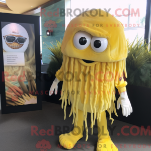 Yellow Jellyfish mascot...