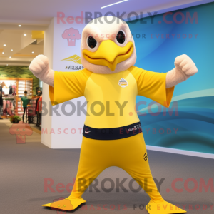 Citrongul Bald Eagle maskot...