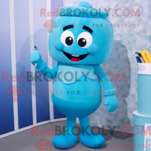 Cyan Meatballs Maskottchen...