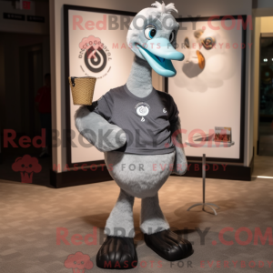 Gray Swans mascot costume...