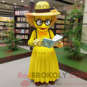 Yellow Scarecrow mascot...
