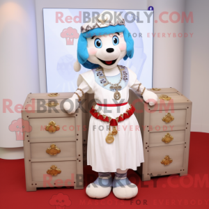 White Treasure Chest maskot...