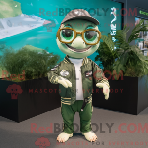 Green Barracuda mascot...