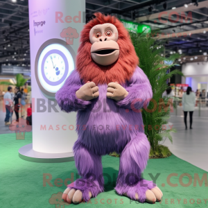 Lavender Orangutan mascot...