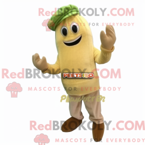 Beige Pesto Pasta mascot...