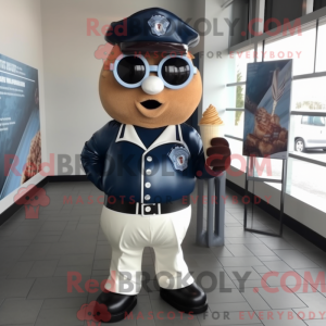 Navy Ice Cream Cone mascot...