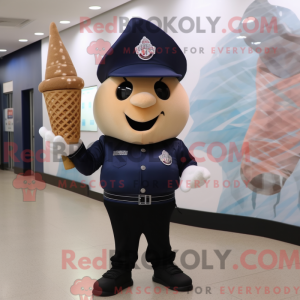 Navy Ice Cream Cone mascot...