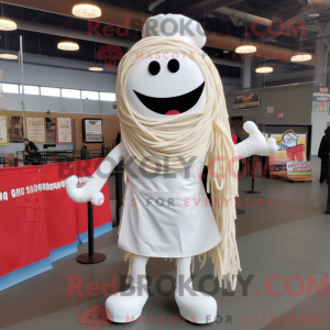 White Ramen mascot costume...