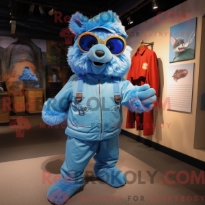 Blue But mascot costume...