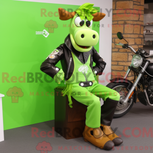Postava maskota Lime Green...