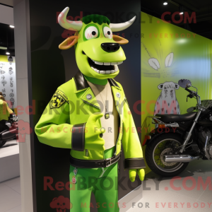 Lime Green Jersey Cow...