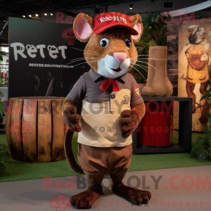 Rust Rat mascottekostuum...