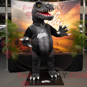Black Allosaurus mascot...