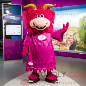 Magenta Steak mascot...