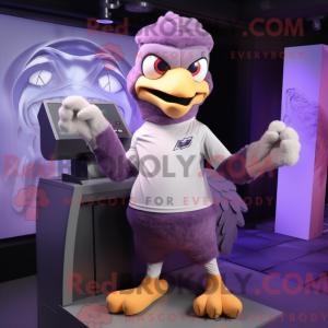 Lilla Eagle maskot kostume...