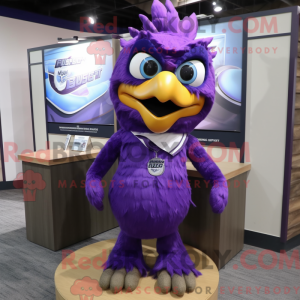 Lilla Eagle maskot kostume...