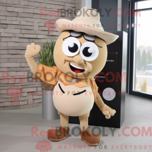 Beige Shakshuka mascot...