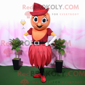 Peach Beet mascot costume...