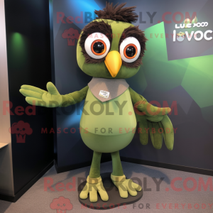 Olive Hawk mascot costume...