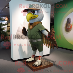 Olive Hawk mascot costume...