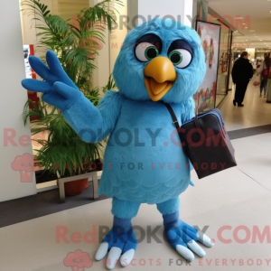 Sky Blue Eagle maskot...