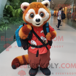 Roter Panda Maskottchen...