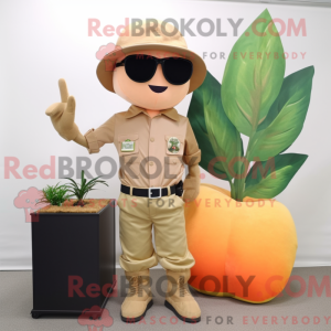Peach Apricot Maskottchen...