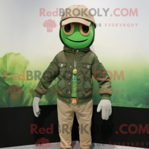 Green Scarecrow mascot...