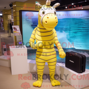 Lemon Yellow Quagga mascot...