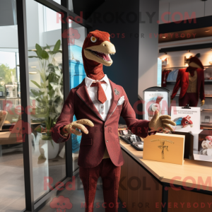 Máscara marrom Deinonychus...