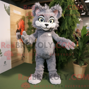 Grauer Luchs Maskottchen...